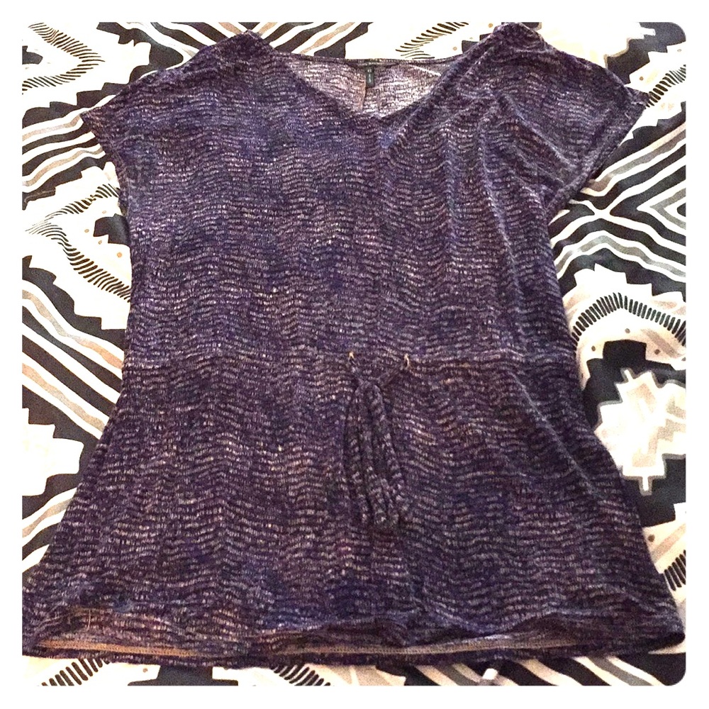 Daisy Fuentes capped sleeve top XS (fits like S)
